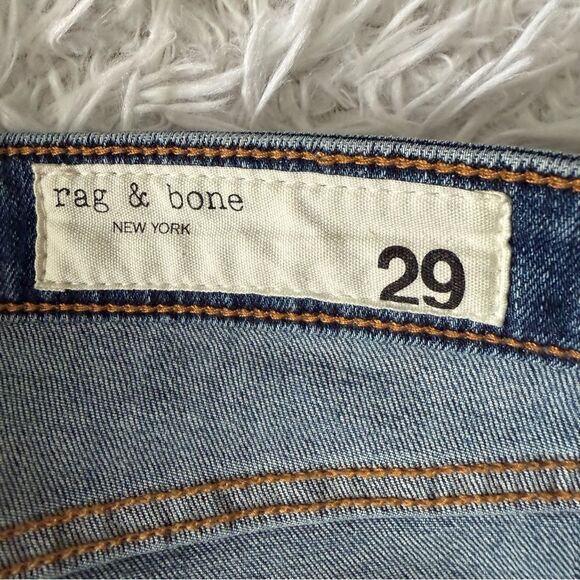 rag & bone Cate Mid-Rise Ankle Skinny Jeans in Medium Wash Size 29 - Picture 4 of 9